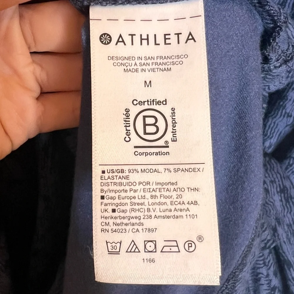 ATHLETA Santorini Thera Print Sleeveless Mini Dress. Size‎ M